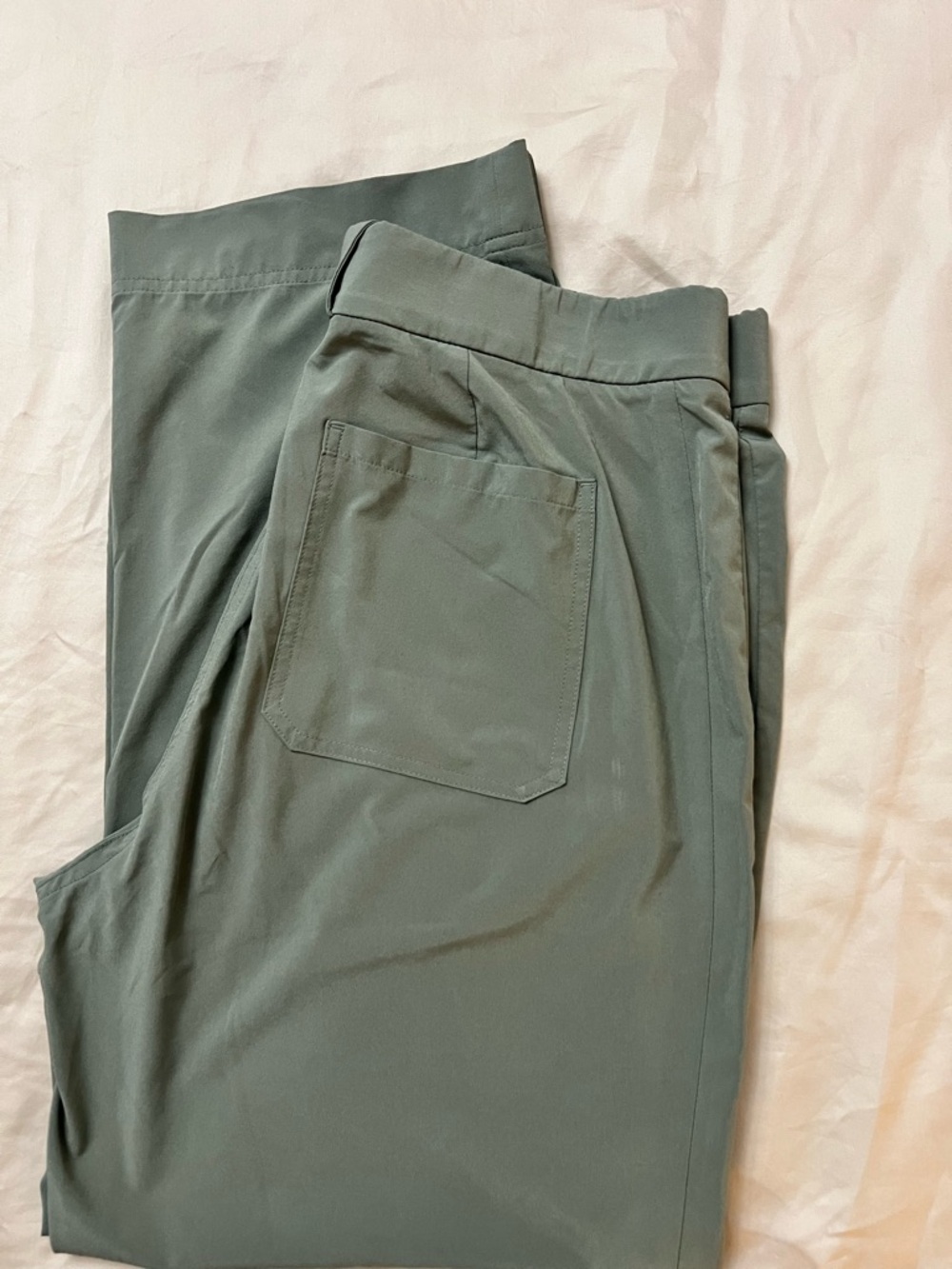 Athleta Green Tribeca Utility Crop Pant Laurel Olive sz 8 - Picture 2 of 6